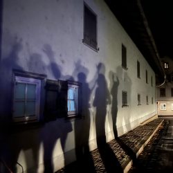 Kurz vor dem Auftritt