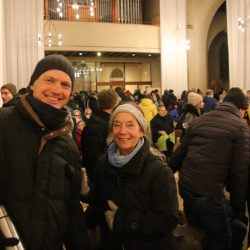 Monika Wiedemann und Andreas Schabert vom Verein FRIEDENSBRUGG